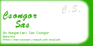 csongor sas business card